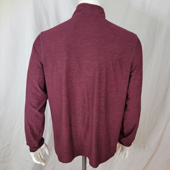 Gapfit Half Zip Closure Heathered Long Sleeve Shirt Size L - Picture 3 of 10